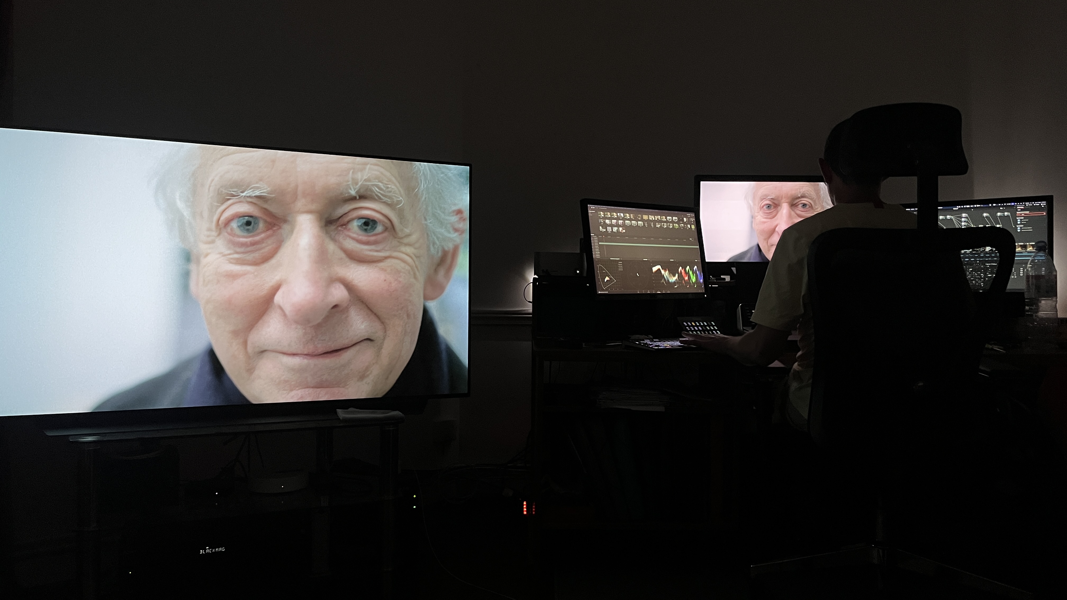 Raoul Films — in the grading suite, working on Beyond Measure